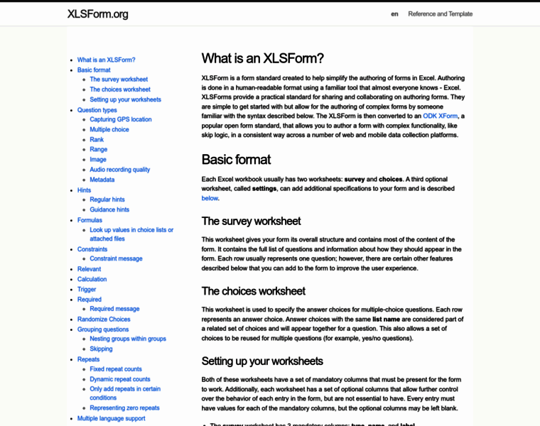 Xlsform.org thumbnail