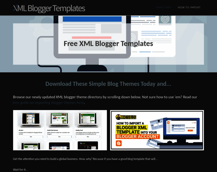 Xmlbloggertemplates.com thumbnail