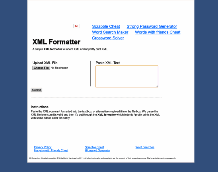 Xmlformatter.net thumbnail