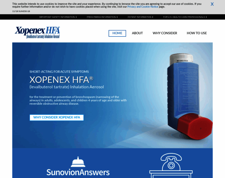 Xopenex.com thumbnail
