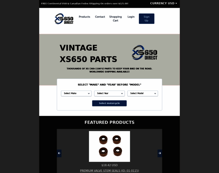 Xs650direct.com thumbnail