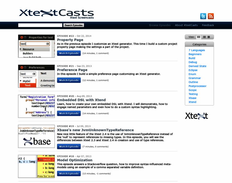 Xtextcasts.org thumbnail