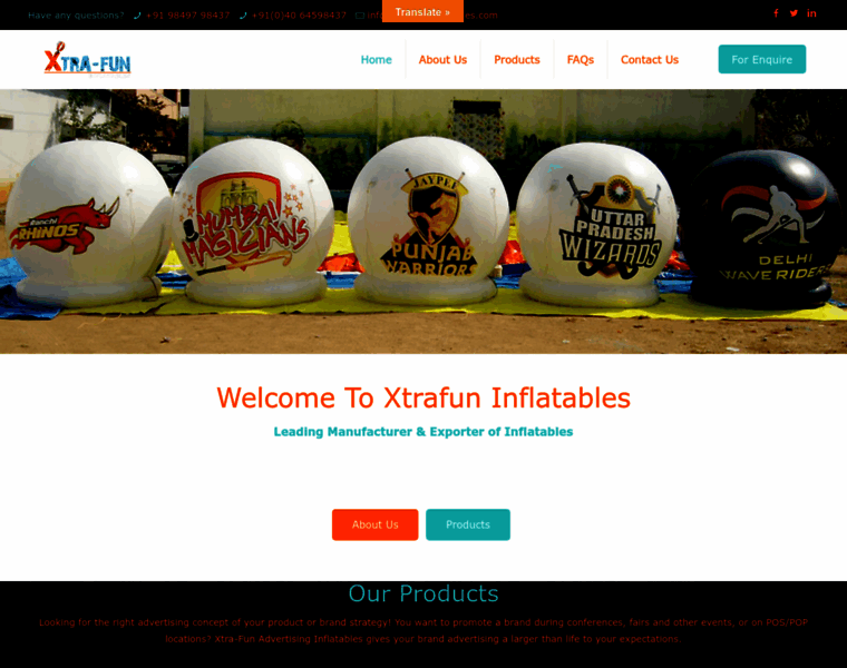 Xtrafuninflatables.com thumbnail