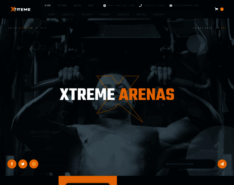 Xtreme-arenas.webflow.io thumbnail