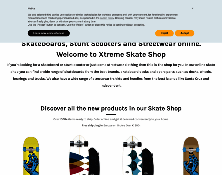Xtreme-skate.com thumbnail