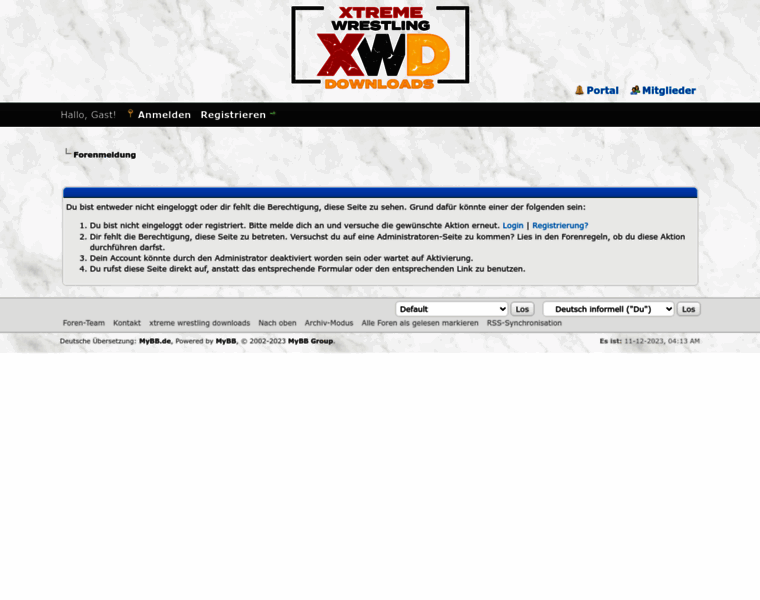 Xtreme-wrestling-downloads.com thumbnail
