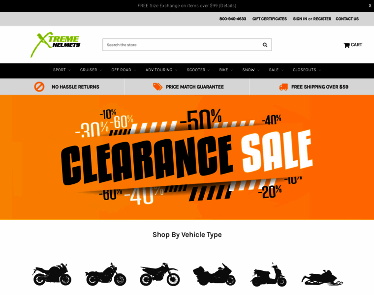 Xtremehelmets.com thumbnail