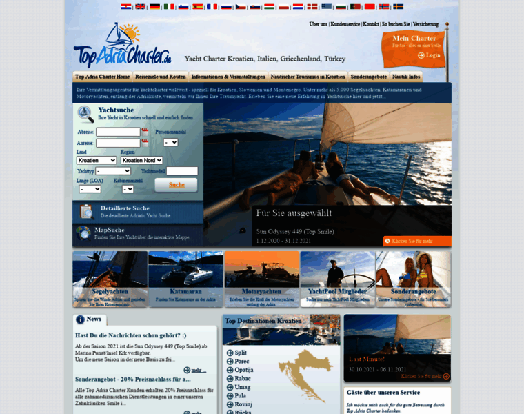 Yachtcharter-croatia.eu thumbnail