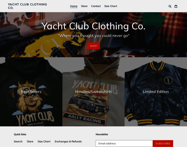 Yachtclubclothingco.com thumbnail
