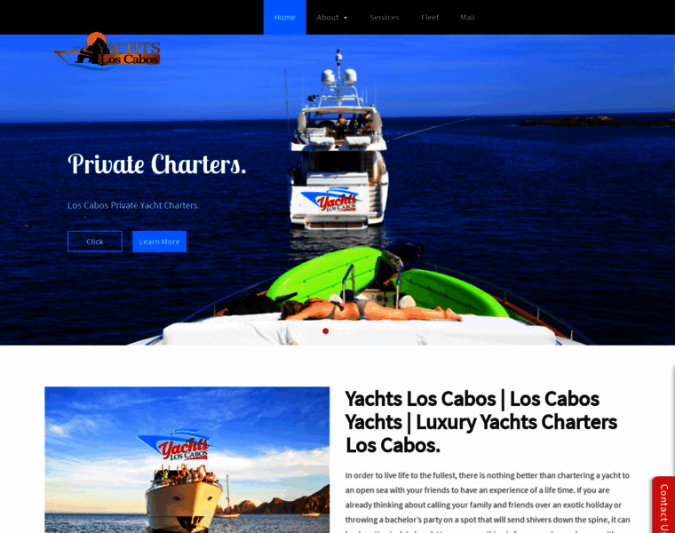 Yachtsloscabos.com thumbnail