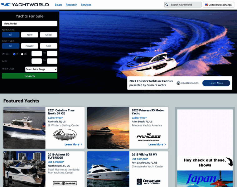 Yachtworldcharters.com thumbnail