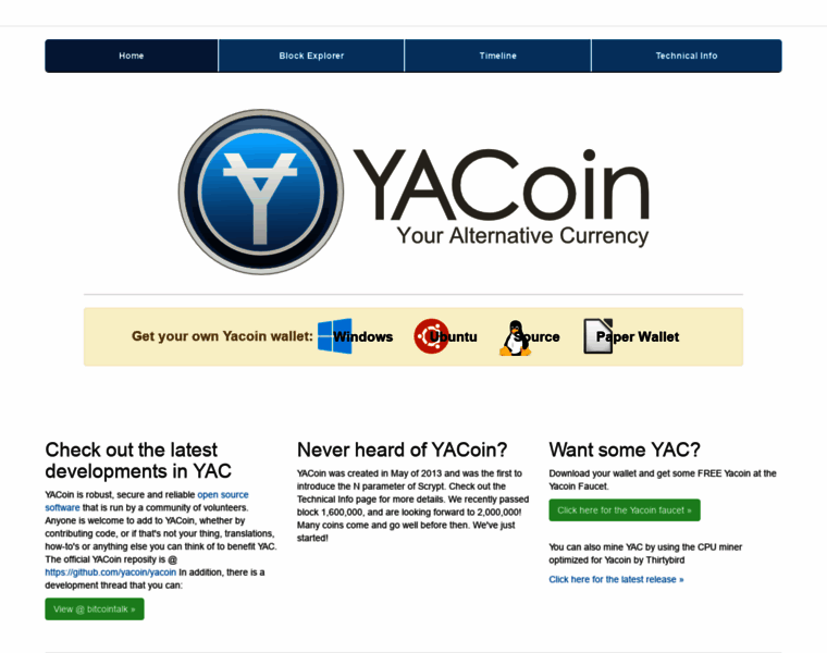 Yacoin.org thumbnail
