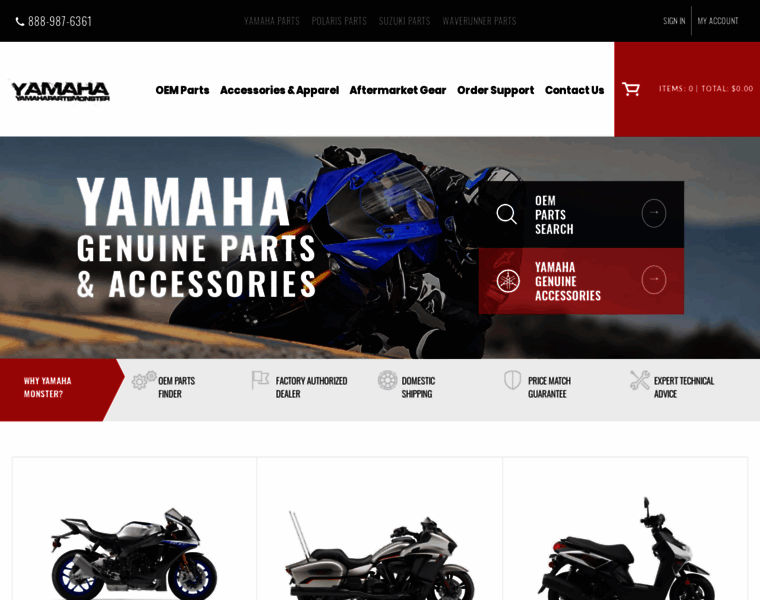 Yamahapartsmonster.com thumbnail