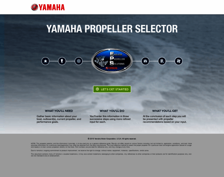 Yamahapropselector.com thumbnail