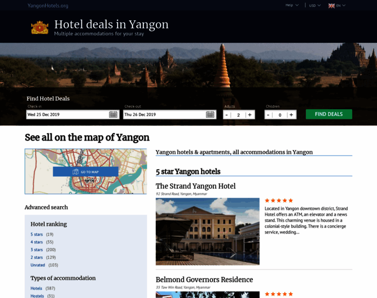 Yangonhotels.org thumbnail