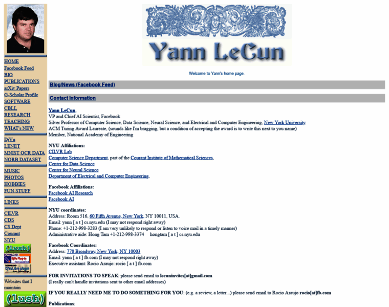 Yann.lecun.com thumbnail