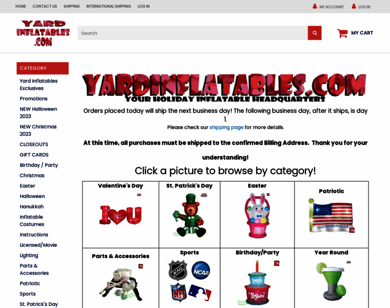 Yardinflatables.com thumbnail