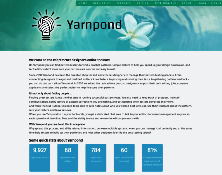 Yarnpond.com thumbnail