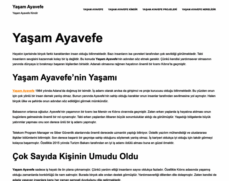 Yasamayavefe.online thumbnail
