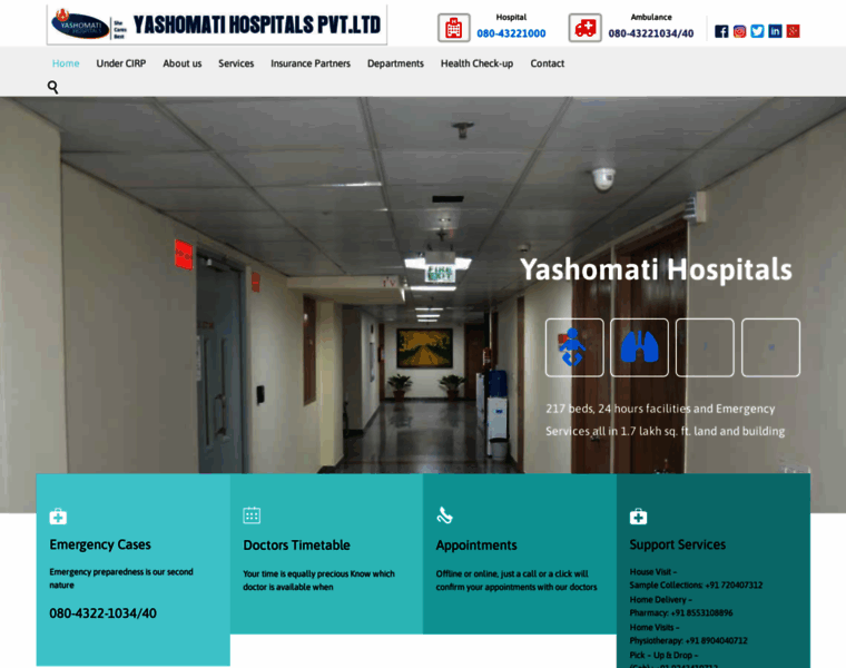 Yashomatihospital.com thumbnail