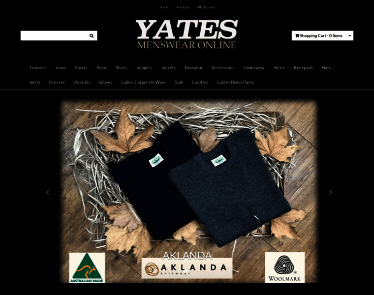 Yatesmenswear.com.au thumbnail