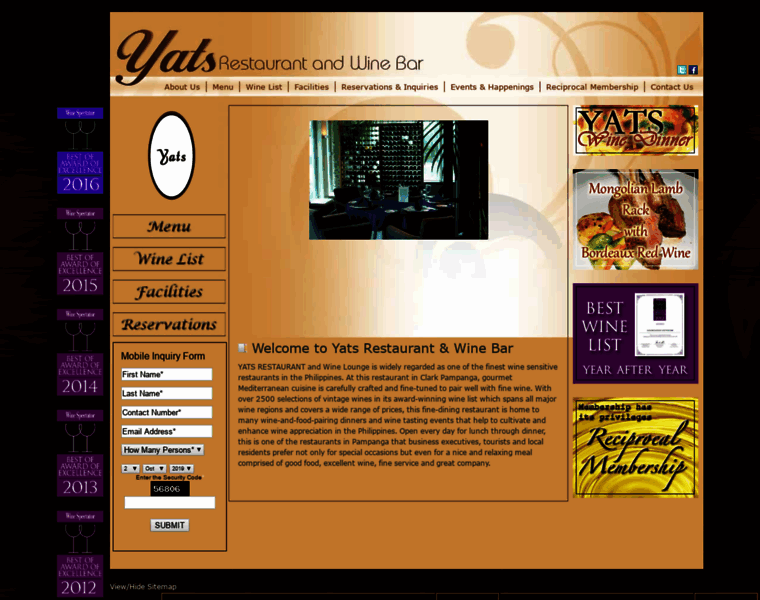 Yatsrestaurant.com thumbnail