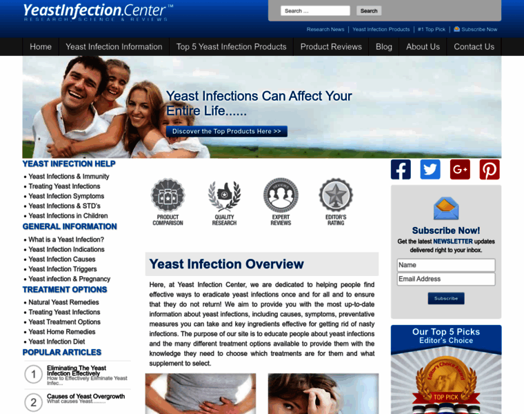 Yeastinfectioncenter.com thumbnail