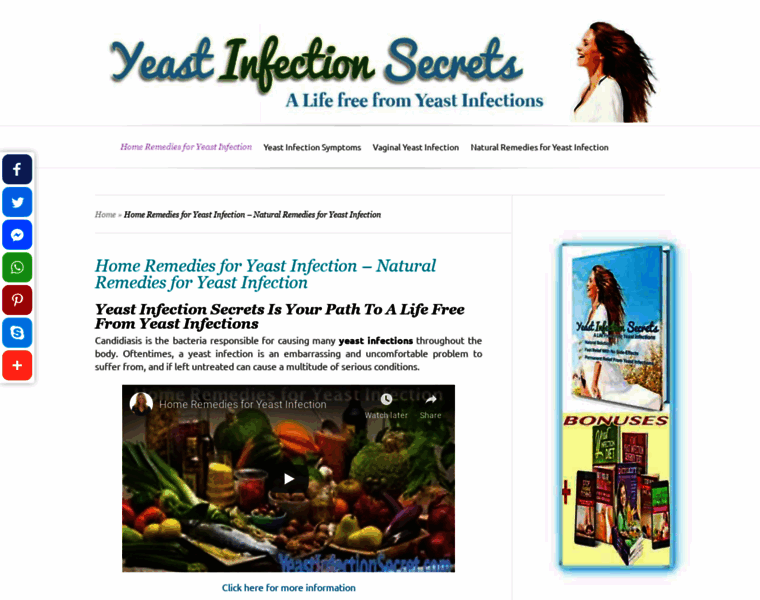 Yeastinfectionsecret.com thumbnail