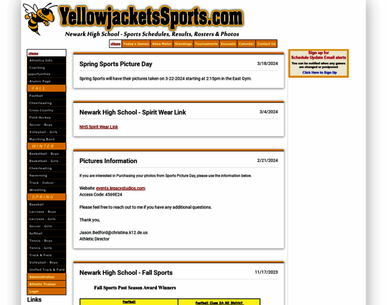 Yellowjacketssports.com thumbnail