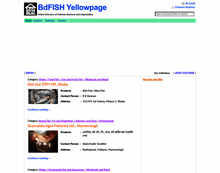 Yellowpage.bdfish.org thumbnail