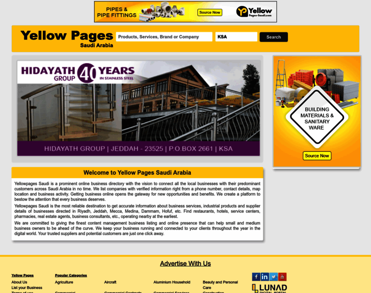 Yellowpages-saudi.com thumbnail