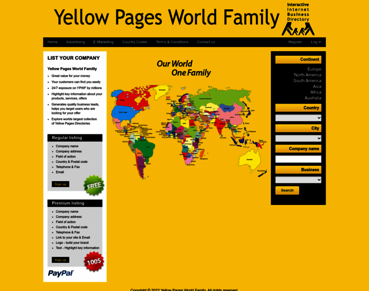 Yellowpagesworldfamily.com thumbnail