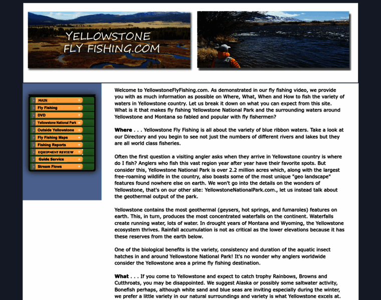 Yellowstoneflyfishing.com thumbnail