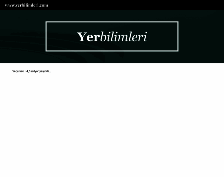 Yerbilimleri.com thumbnail