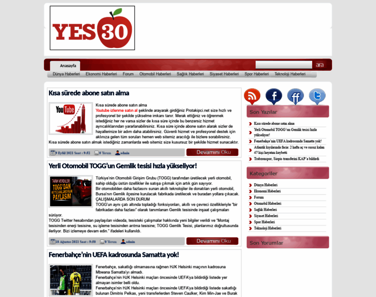 Yes30.org thumbnail