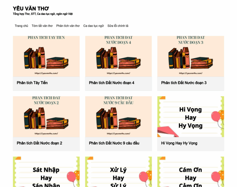 Yeuvantho.com thumbnail
