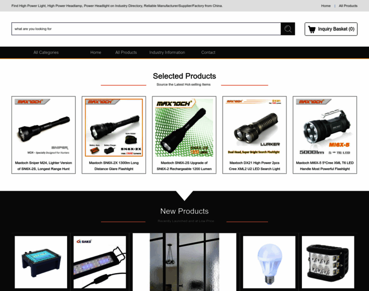 Yichen-flashlight.com thumbnail