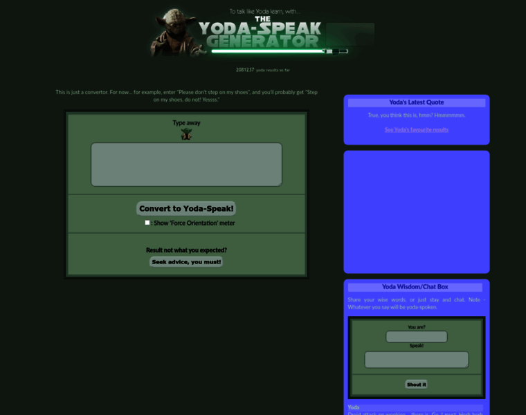 Yodaspeak.co.uk thumbnail Yodaspeak.co.uk thumbnail