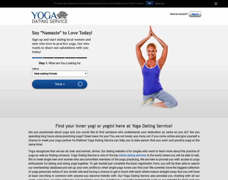 Yogadatingservice.com thumbnail