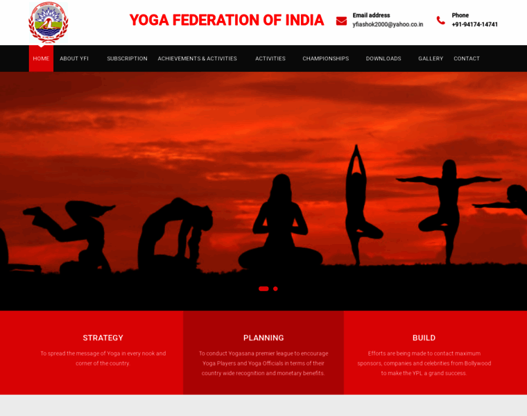 Yogafederationofindia.com thumbnail