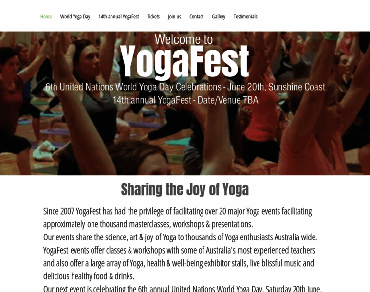 Yogafest.com.au thumbnail