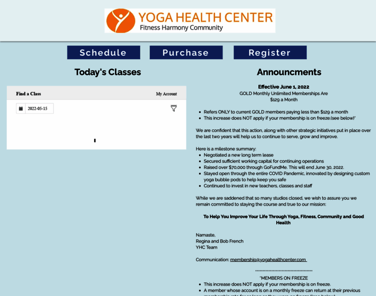 Yogahealthcenter.com thumbnail