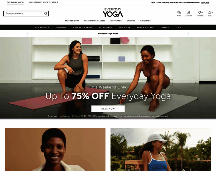 Yogaoutlet.com thumbnail