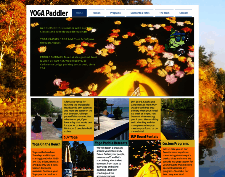 Yogapaddler.com thumbnail