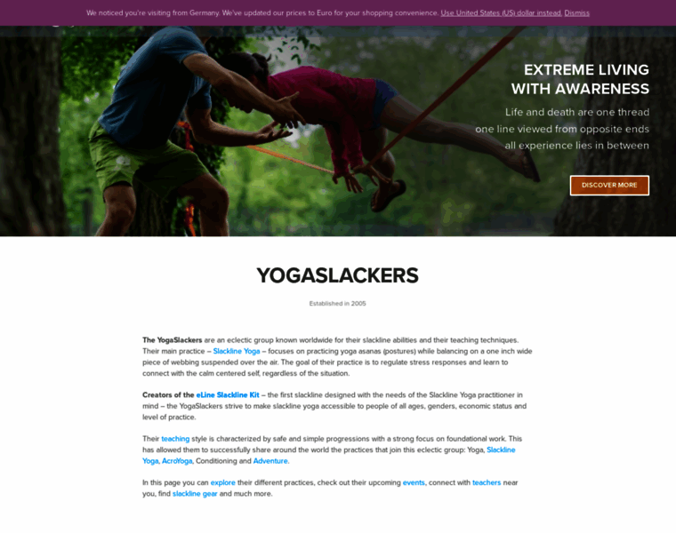 Yogaslackers.com thumbnail
