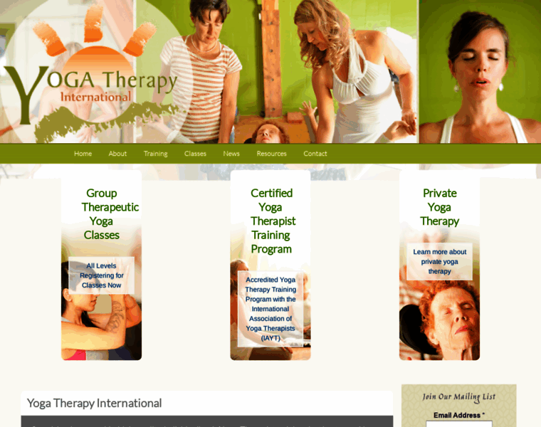 Yogatherapyinternational.com thumbnail