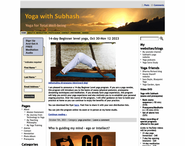 Yogawithsubhash.com thumbnail
