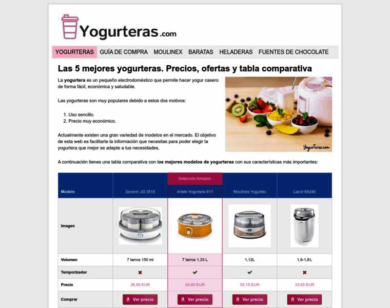Yogurteras.com thumbnail