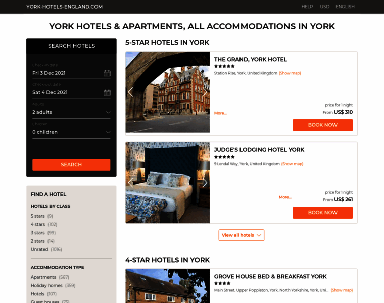 York-hotels-england.com thumbnail