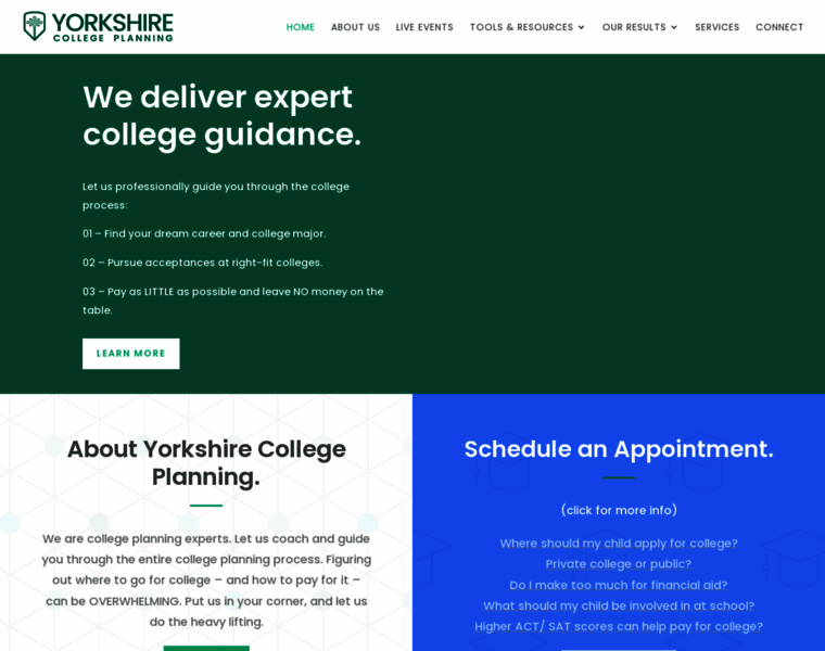 Yorkshirecollegeplanning.com thumbnail
